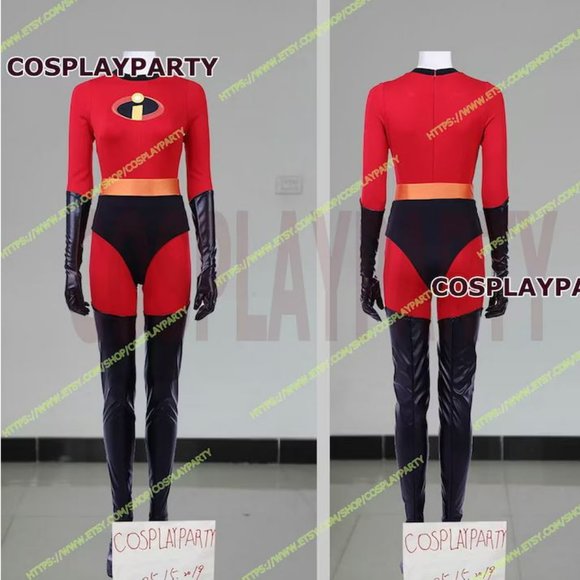 Handmade The Incredibles 2 Elastigirl Helen Parr Cosplay Costume w/ Wig - Picture 1 of 6